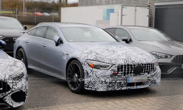 2024 Mercedes-AMG GT 63 SE Performance spy images reveal small visual improvements