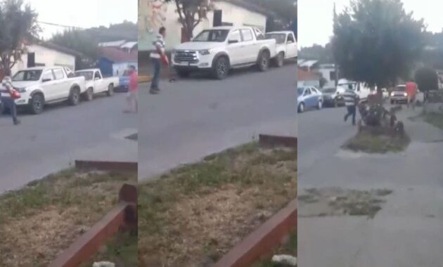 Chile: Man threatens driver with chainsaw after starring in accident in Panguipulli (+VIDEO)