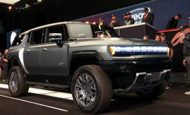 First production GMC SUV Hummer EV sold for $500,000 at auction