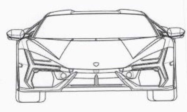 Patent shows Lamborghini Aventor replacement design
