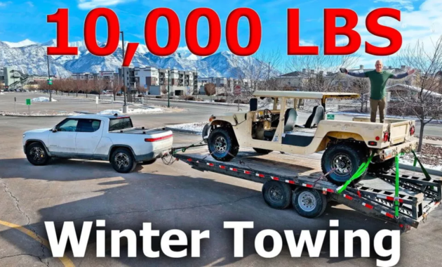 Rivian R1T tows 10,000 pounds in subzero temperatures: this happened (+Video)
