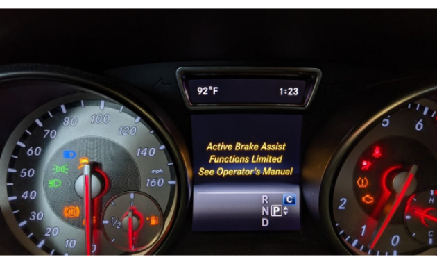 Active braking assistant limited function Mercedes