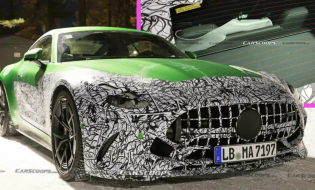 New spy photos of the 2024 Mercedes-AMG GT reveal its rear seats
