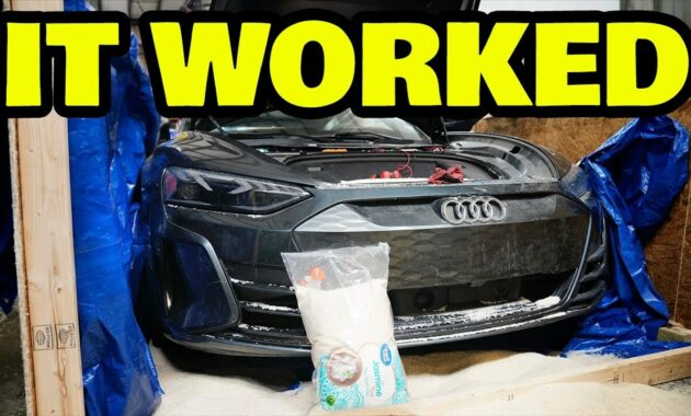 The flooded Audi e-tron GT that was resurrected thanks to rice