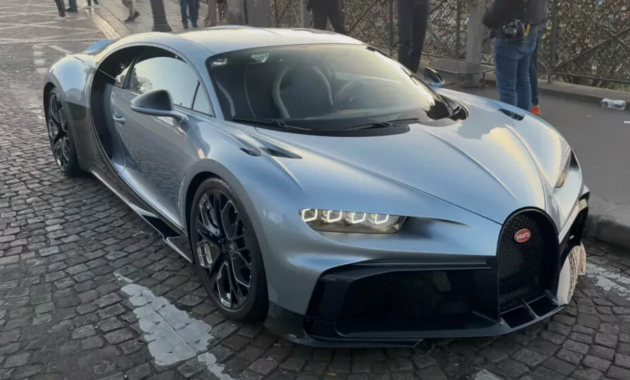 Video shows the unique and striking Bugatti Chiron Profilée touring the streets of Paris